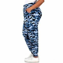 Plus Size White Mark Camo Harem Jogger Pants Blue -White Mark Sales unnamed file 1045