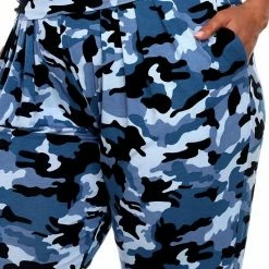 Plus Size White Mark Camo Harem Jogger Pants Blue -White Mark Sales unnamed file 1046