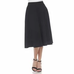 Women's White Mark Midi Skirt Olive -White Mark Sales unnamed file 106