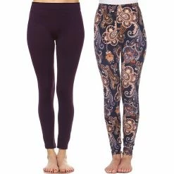 Women's White Mark 2-Pack Leggings Pack 209 Multi