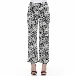 Women's White Mark Floral Print Palazzo Pants Black -White Mark Sales unnamed file 1277