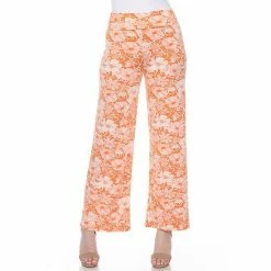 Women's White Mark Floral Print Palazzo Pants Black -White Mark Sales unnamed file 1278