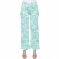 Women's White Mark Floral Print Palazzo Pants Black -White Mark Sales unnamed file 1279