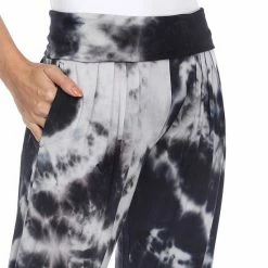 White Mark Tie-Dye Harem Pants Black -White Mark Sales unnamed file 1282