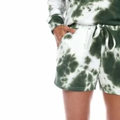 Women's White Mark 2-piece Tie-Dyed Top & Shorts Set Blue -White Mark Sales unnamed file 1298