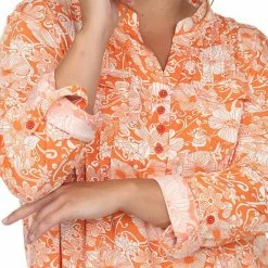 Plus Size White Mark Pleated Floral Print Blouse Mint -White Mark Sales unnamed file 132