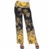 Women's White Mark Paisley Palazzo Pants Yellow -White Mark Sales unnamed file 1392