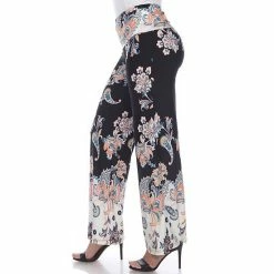 Women's White Mark Paisley Palazzo Pants Yellow 9 Women's White Mark Paisley Palazzo Pants Yellow -White Mark Sales unnamed file 1394