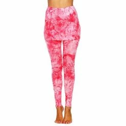 Women's White Mark Tie-Dye Skirted Leggings Olive -White Mark Sales unnamed file 1451