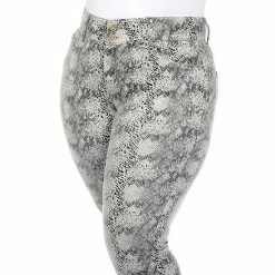 Plus Size White Mark Snakeskin Faux-Suede Pants -White Mark Sales unnamed file 1586