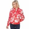 Women's White Mark Floral Bomber Jacket Red 2 Women's White Mark Floral Bomber Jacket Red -White Mark Sales unnamed file 1592