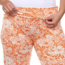 Plus Size White Mark Floral Print Palazzo Pants Mint -White Mark Sales unnamed file 1620