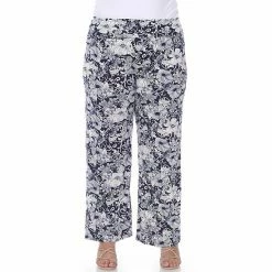 Plus Size White Mark Floral Print Palazzo Pants Mint -White Mark Sales unnamed file 1623