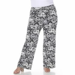 Plus Size White Mark Floral Print Palazzo Pants Mint -White Mark Sales unnamed file 1626