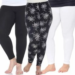 Plus Size White Mark 3-Pack Leggings Set Black Cheetah Tropical 20 Plus Size White Mark 3-Pack Leggings Set Black Cheetah Tropical -White Mark Sales unnamed file 1655