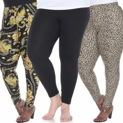 Plus Size White Mark 3-Pack Leggings Set Black Cheetah Tropical 24 Plus Size White Mark 3-Pack Leggings Set Black Cheetah Tropical -White Mark Sales unnamed file 1659
