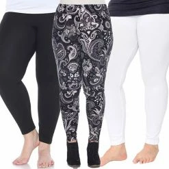 Plus Size White Mark 3-Pack Leggings Set Black Cheetah Tropical 25 Plus Size White Mark 3-Pack Leggings Set Black Cheetah Tropical -White Mark Sales unnamed file 1660