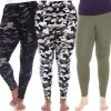Plus Size White Mark 3-Pack Leggings Brown Black Print -White Mark Sales unnamed file 1676
