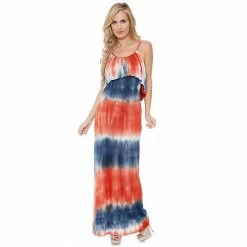 Women's White Mark Kalea Tie Dye Maxi Dress Navy White -White Mark Sales unnamed file 1751