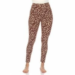 Women's White Mark Leopard Print Leggings Brown Leopard -White Mark Sales unnamed file 1780