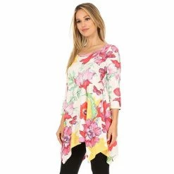 Women's White Mark Floral Print Pocket Tunic -White Mark Sales unnamed file 1804
