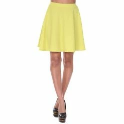 Women's White Mark Plain Heidi Flare Skirt Coral -White Mark Sales unnamed file 1842