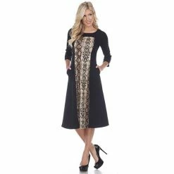 Women's White Mark Constance Midi Dress Brown Tiger -White Mark Sales unnamed file 1871