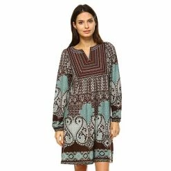 Women's White Mark Paisley Sweaterdress Blue