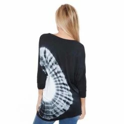Women's White Mark Dolman Tunic Black Burst 11 Women's White Mark Dolman Tunic Black Burst -White Mark Sales unnamed file 1900