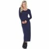 Women's White Mark Long Sleeve Maxi Dress Navy -White Mark Sales unnamed file 1934