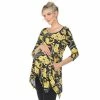 Maternity White Mark Floral Chain Tunic Top -White Mark Sales unnamed file 2045