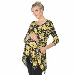 Maternity White Mark Floral Chain Tunic Top