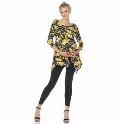 Maternity White Mark Floral Chain Tunic Top -White Mark Sales unnamed file 2049