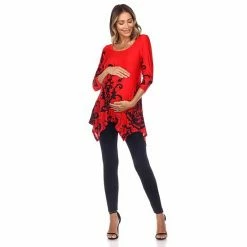 Maternity White Mark Paisley Print Tunic Top Pink 16 Maternity White Mark Paisley Print Tunic Top Pink -White Mark Sales unnamed file 2068