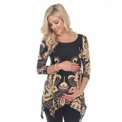 Maternity White Mark Paisley Print Tunic Top Pink 21 Maternity White Mark Paisley Print Tunic Top Pink -White Mark Sales unnamed file 2073