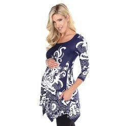 Maternity White Mark Paisley Print Tunic Top Pink 23 Maternity White Mark Paisley Print Tunic Top Pink -White Mark Sales unnamed file 2075