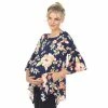 Maternity White Mark Floral Bell Sleeve Tunic Top Navy 2 Maternity White Mark Floral Bell Sleeve Tunic Top Navy -White Mark Sales unnamed file 2090
