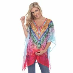 Maternity White Mark Tie-Up Neckline Caftan Pink Leopard -White Mark Sales unnamed file 2115