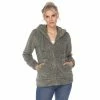 Women's White Mark Sherpa Hoodie Olive 1 Women's White Mark Sherpa Hoodie Olive -White Mark Sales unnamed file 330