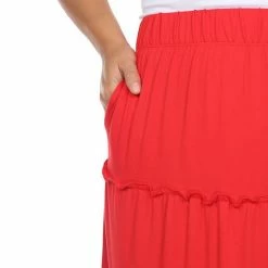 Plus Size White Mark Tiered High-Waisted Maxi Skirt -White Mark Sales unnamed file 374