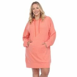 Plus Size White Mark Hooded Sweatshirt Dress Creamsicle 21 Plus Size White Mark Hooded Sweatshirt Dress Creamsicle -White Mark Sales unnamed file 409