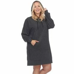 Plus Size White Mark Hooded Sweatshirt Dress Creamsicle 28 Plus Size White Mark Hooded Sweatshirt Dress Creamsicle -White Mark Sales unnamed file 416