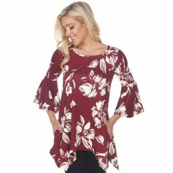 Women's White Mark Blanche Tunic Red -White Mark Sales unnamed file 424