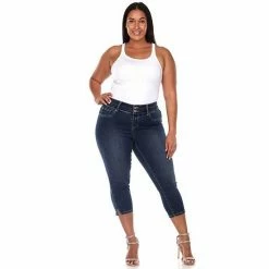 Plus Size White Mark Capri Jeans -White Mark Sales unnamed file 449