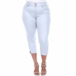 Plus Size White Mark Capri Jeans -White Mark Sales unnamed file 454