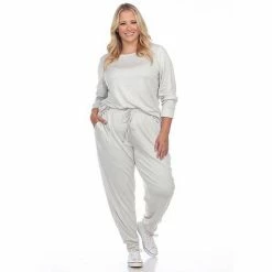 Plus Size White Mark 2-Piece Lounge Set Gray Tie Dye -White Mark Sales unnamed file 462