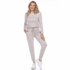 Women's White Mark 2-Piece Top & Bottoms Pajama Set Grey Tie Dye -White Mark Sales unnamed file 474