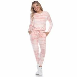 Women's White Mark 2-Piece Top & Bottoms Pajama Set Grey Tie Dye -White Mark Sales unnamed file 478