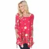 Women's White Mark Scroll Tunic Pink 2 Women's White Mark Scroll Tunic Pink -White Mark Sales unnamed file 501