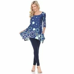 Women's White Mark Scroll Tunic Pink -White Mark Sales unnamed file 514